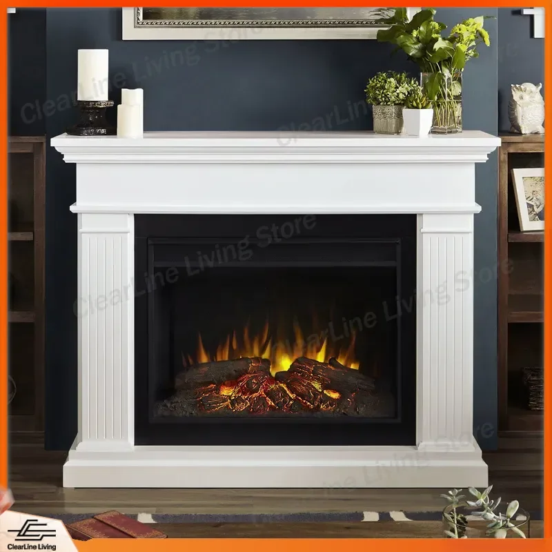European Electronic Fireplace Embedded Simulated Flame Fireplace Core Home Bed and Breakfast Decoration Heating