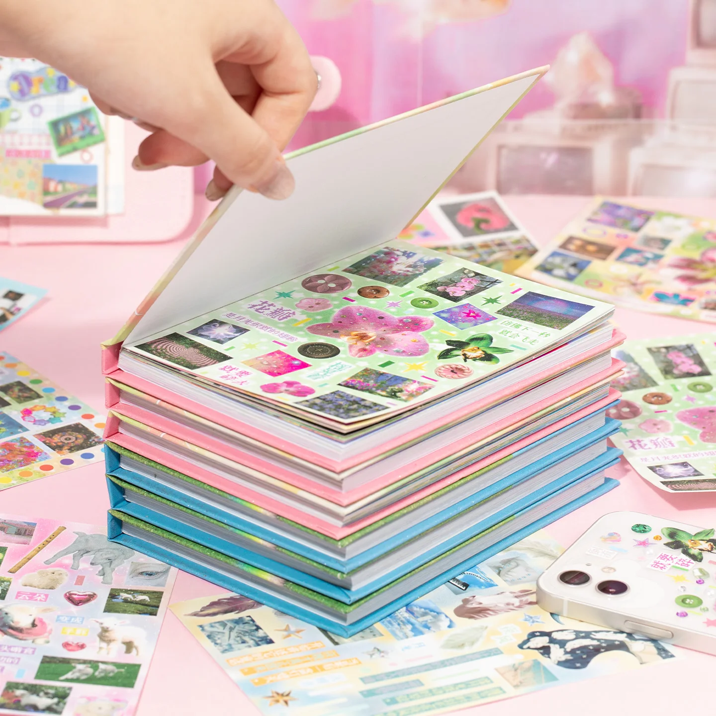 

30 листов Dream Growth Series Kawaii Ins высечка наклейка книга креативное украшение для справочника DIY материал для скрапбукинга эстетика