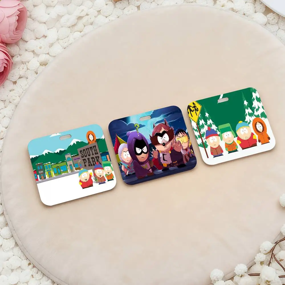 

Держатели для карт Anime S-South P-Park для удостоверений личности, студенческих билетов, проездных на метро, бейджей сотрудников и защитных чехлов.