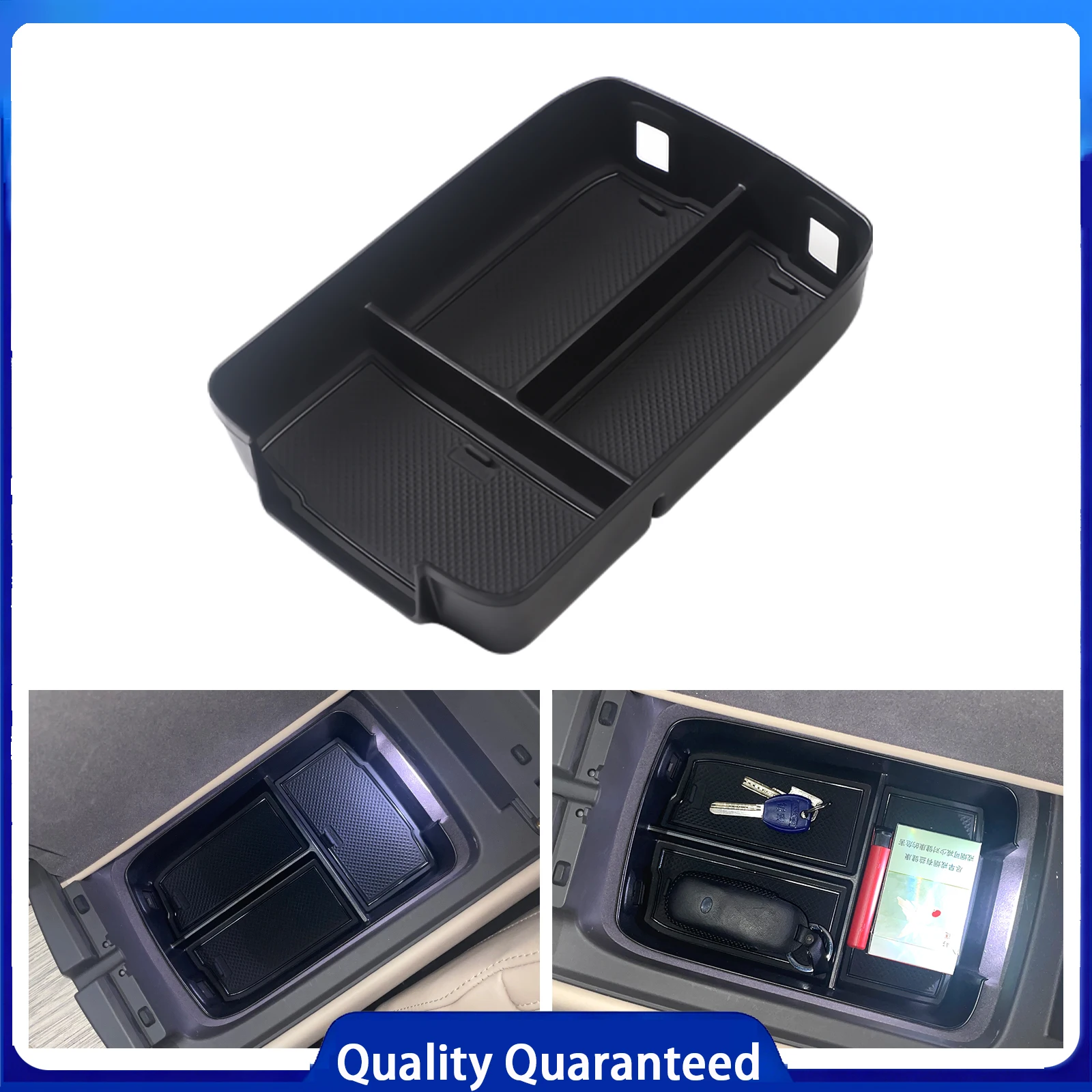 Center Console Tray Organizer Accessories Tidying For NIO ET7 2022-2024 Car Central Armrest Storage Box Black