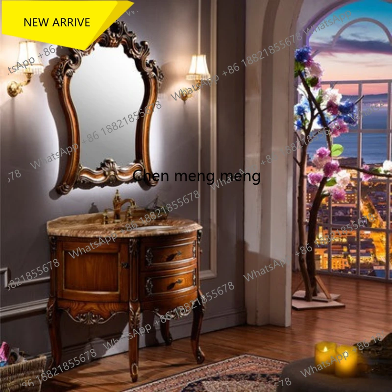 

Мебель для ванной комнаты в европейском стиле M178: Комбинированные узкие изогнутые шкафы для ванной комнаты, мебель для дома (специальная серия)