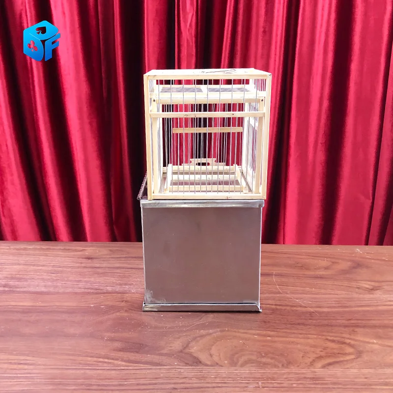 two birdcages come from an empty box Pigeon critters Stage small theater close-up interactive funny magic props  magic tricks