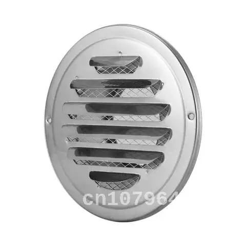 77/100mm Stainless Steel Ventilation Grille Round Exhaust Grille With Flange Keep Indoor And Outdoor Air Circulation