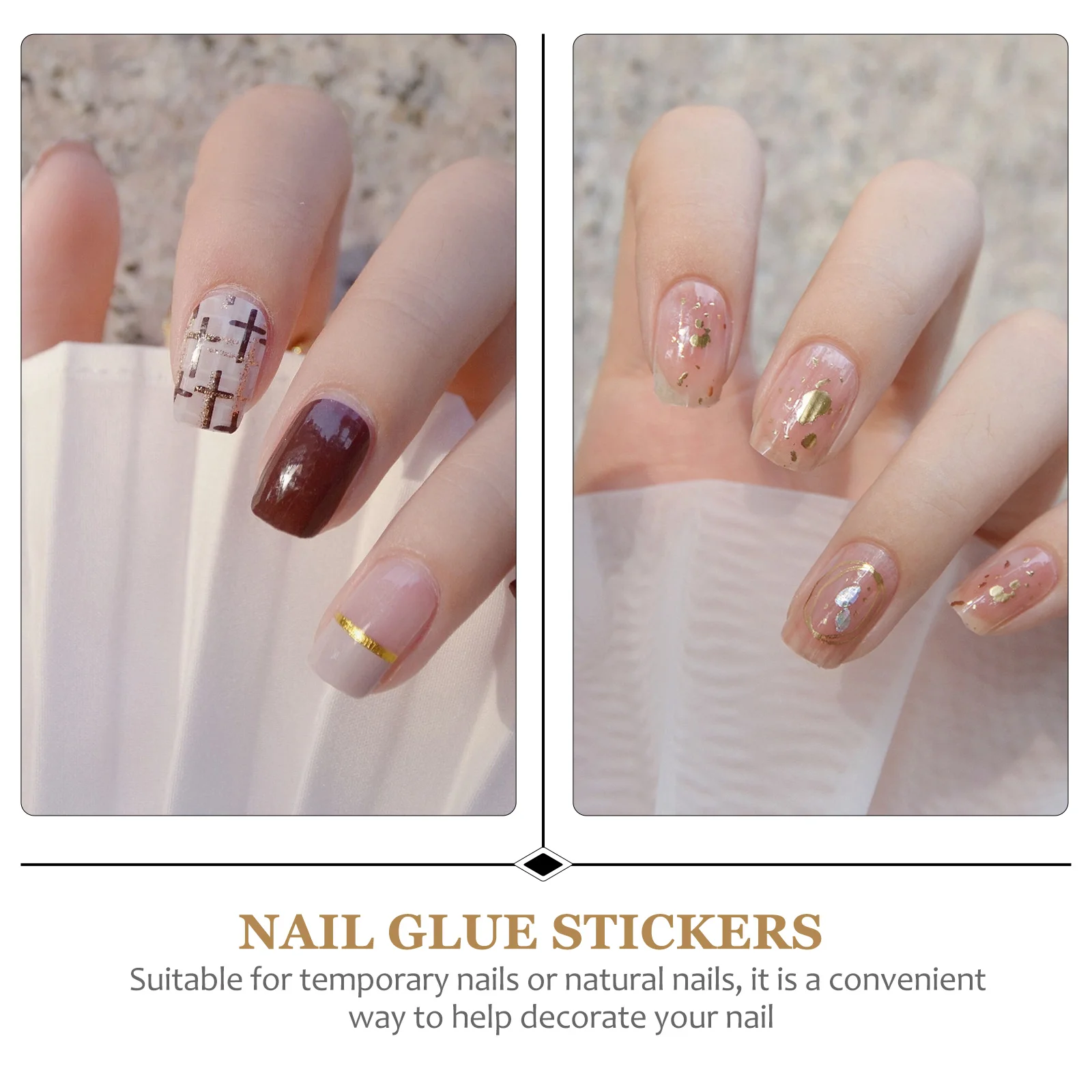 

20pcs Glue Stickers Adhesive Nail Tabs Jelly Nail Tips Transparent False Nails Replacement For Natural Nails Easy Apply Remove