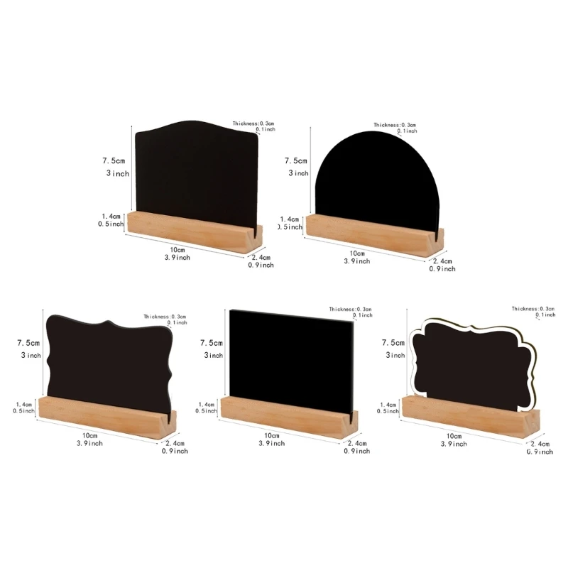 10 stuks kleine schoolbordborden met standaard kleine houten schoolborden voor bruiloft message board plaatskaarten tafelnummer