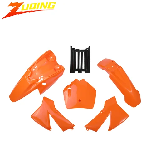 Para KTM SX 50 65 85 105CC Pit Dirt Bike motocicleta Kit de cuerpo de plástico completo accesorios carenado cubierta de guardabarros piezas de repuesto