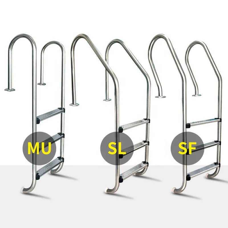

Direct Factory Sale Customizable Stainless Steel 304/316 Pool Ladder Enhanced Thickness Various Sizes Designs Swimming Pool