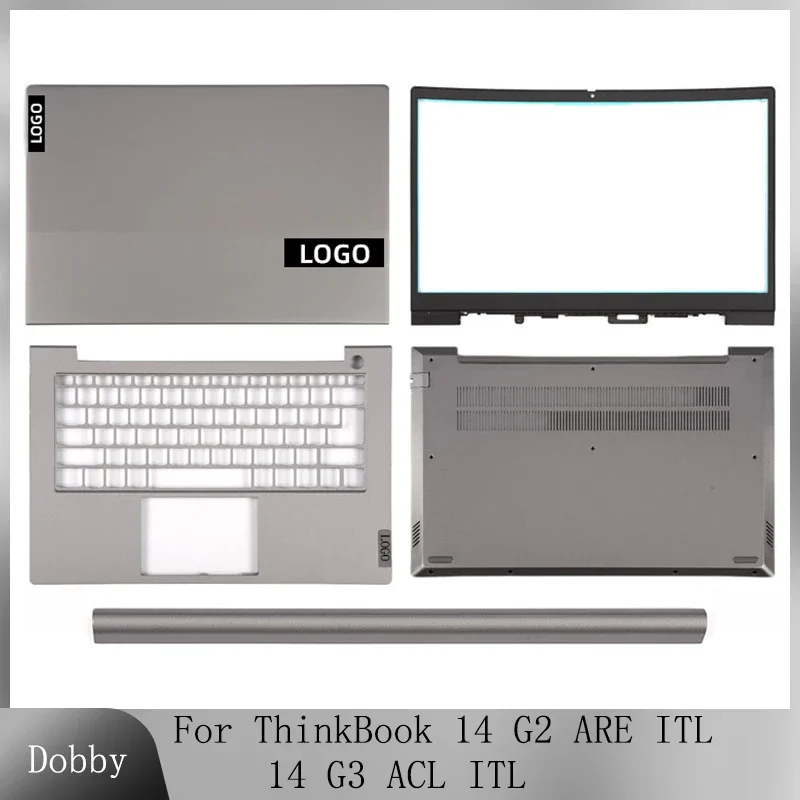 

Original For Lenovo ThinkBook 14 G2 ARE ITL 14 G3 ACL ITL Laptop LCD Back Cover Front Bezel Top Palmrest Bottom Case 5CB1B02549