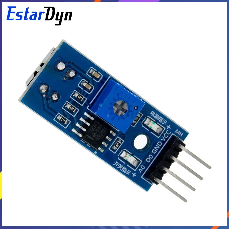 Estardyn 4Pcs TCRT5000 Infrared Reflective Sensor IR Photoelectric Switch Barrier Line Track Module Diode Triode Board 3.3v