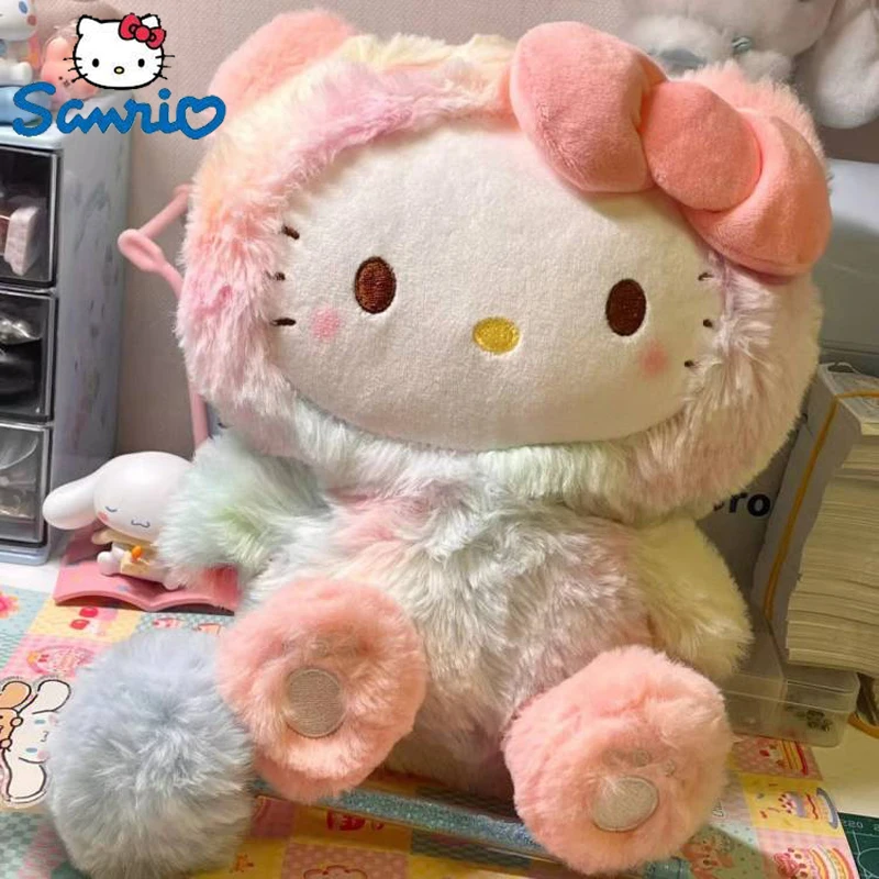 

Подлинная Sanrio Cinnamoroll Mymelody Kuromi Hellokitty плюшевые игрушки Аниме Kawaii косплей мягкая плюшевая кукла градиент детская игрушка подарок