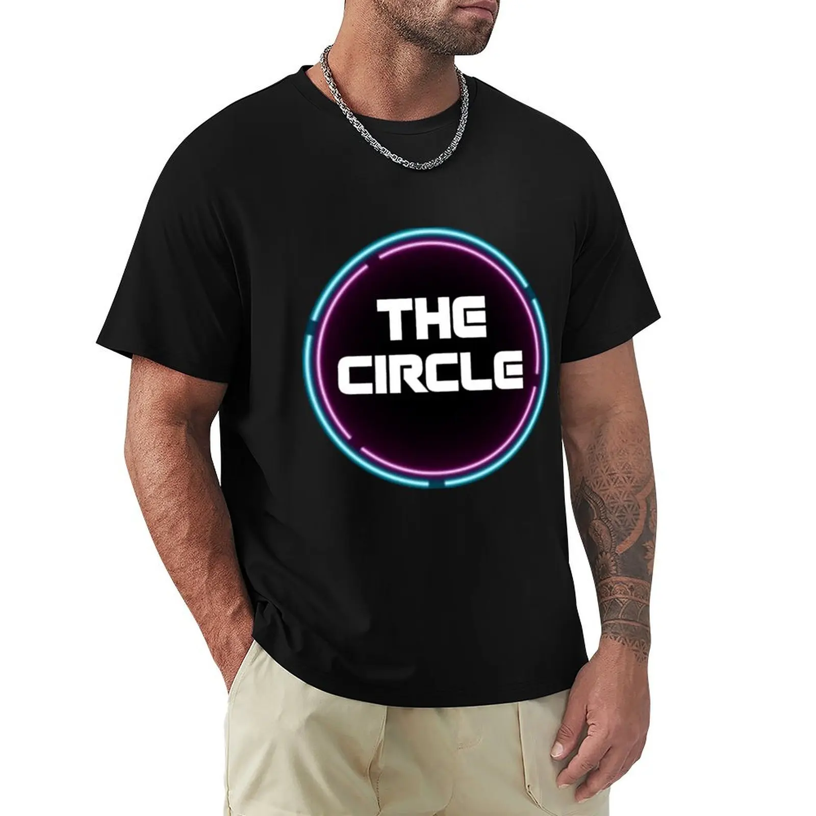 

netflix the circle T-Shirt vintage graphic tee quick drying anime shirts graphic tee Men's cotton t-shirt