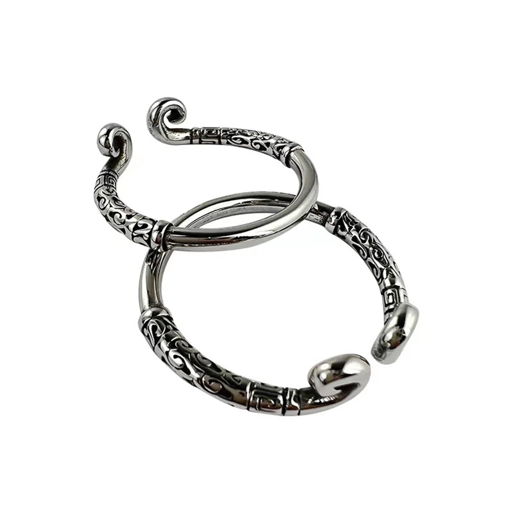 Stainless Steel Head Glans With Pressure Joy Ball Beads Delay Time Erection Metal Penis Lock Bondage Cock Ring Male Sex Toy Men