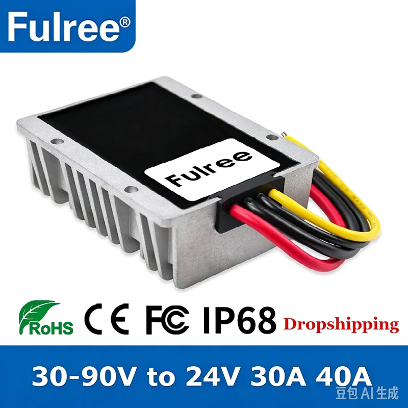 Step Down Dc Power Supply Module 1000W - 36V 48V 60V 72V naar 24V
