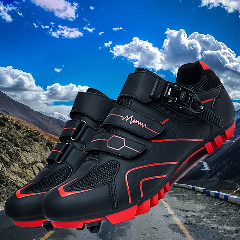 Unisex Radfahren Sneaker MTB Schuhe mit Männer Cleat Straße Dirt Bike Flache Racing Frauen Fahrrad Berg SPD MTB Schuhe Zapatillas Mtb – Detail 5