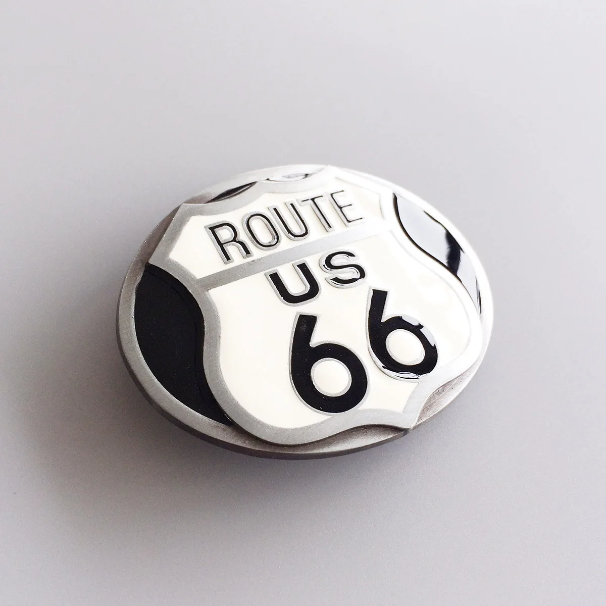 New Vintage Style Enamel US Road Biker Rider Belt Buckle also Stock in US BUCKLE-AT069