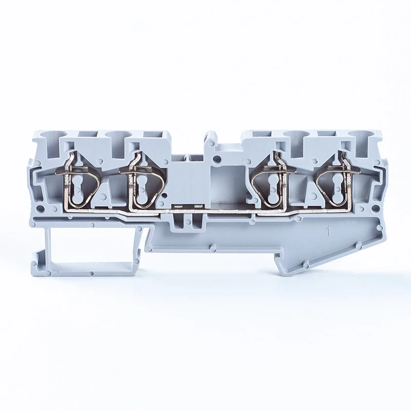 CHFRPU Manufacturer ST4-QUATTRO Two In Two Out Feed Through Din Rail Spring Connection Push In Terminal Blockd