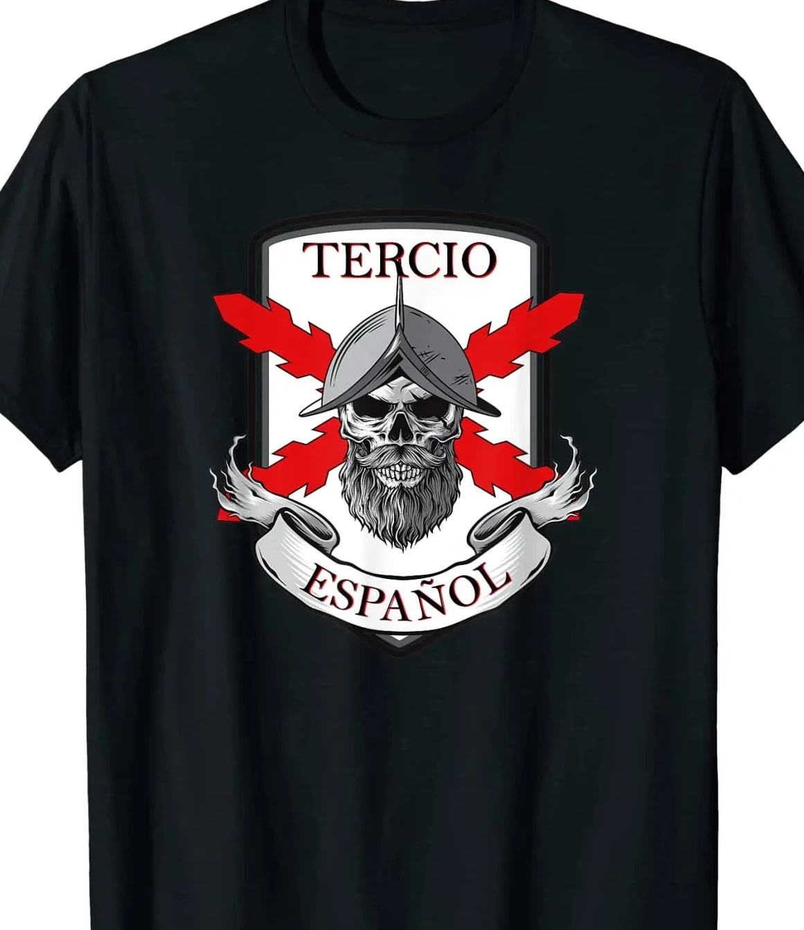 

Испания Tercio Español. Мужская футболка Soldado Calavera с коротким рукавом, повседневная летняя футболка из 100% хлопка с круглым вырезом