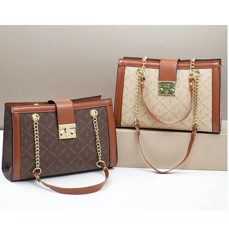 2025년 명품 디자이너 여성용 가죽 프린트 모노그램 싱글 숄더 스트래들 백 여성 숄더백