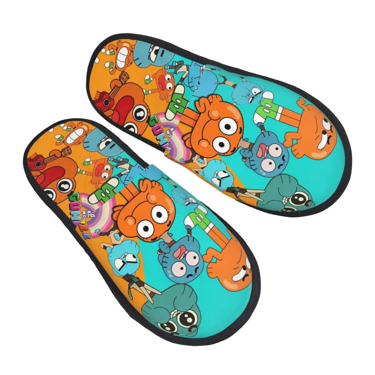 

Зимние домашние тапочки Gumbal Merch, домашние меховые тапочки, домашние игровые мягкие противоскользящие шлепанцы
