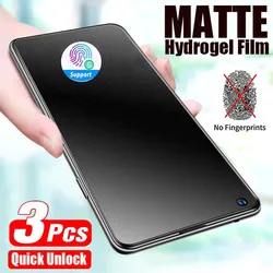 Protectores de pantalla mate para Samsung, película de hidrogel para Samsung S21 Plus, S20FE, S10E, A12, A21, S22, A50, A51, A52, A71, A72, M12, M21, 1-3 piezas