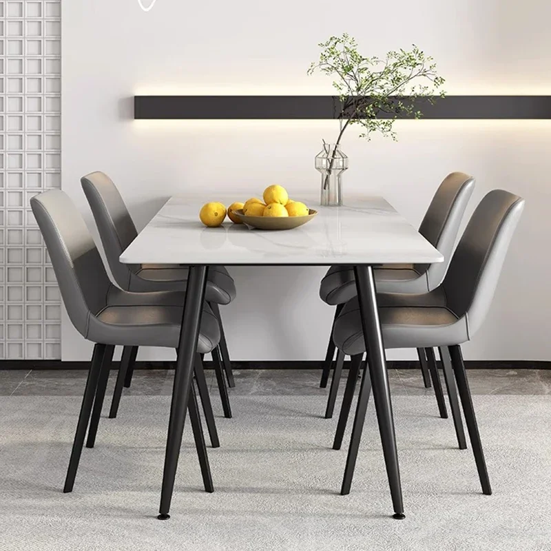 Made In China Marble Dining Room Table Luxury Rectangular Dining Table Dining Table And Chairs Set