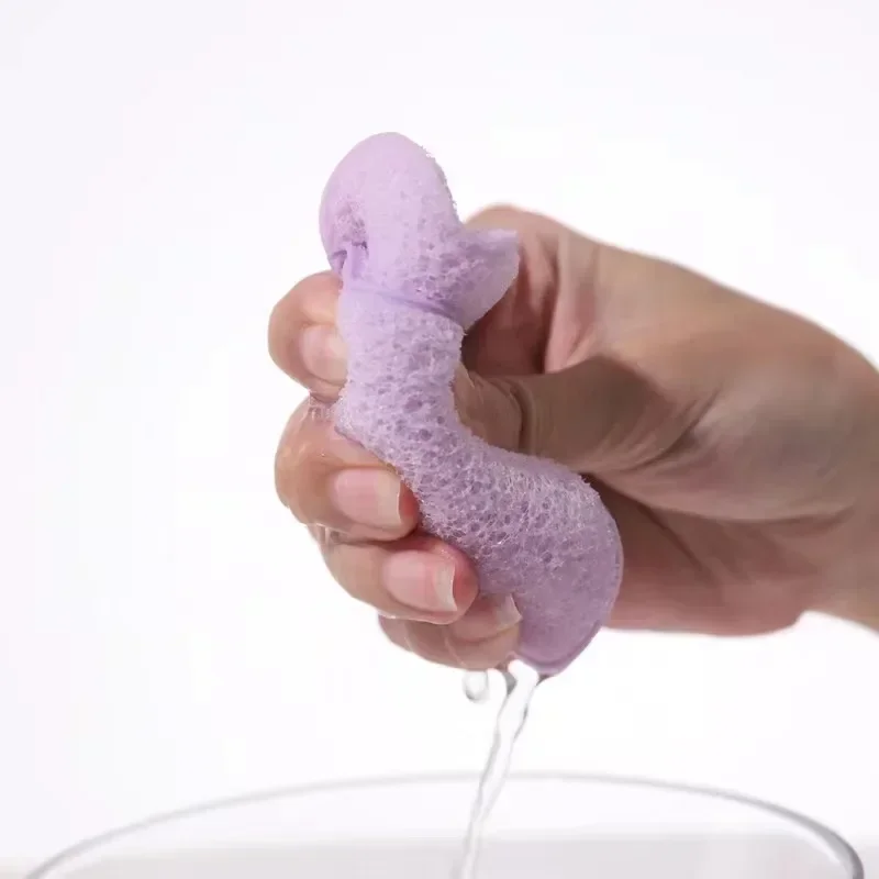 Naturalny Peelingujący Płyn do Mycia Twarzy, Gąbka do Oczyszczania, Gąbka do Głębokiego Usuwania Zaskórników, Gąbki Kosmetyczne do Czyszczenia Twarzy