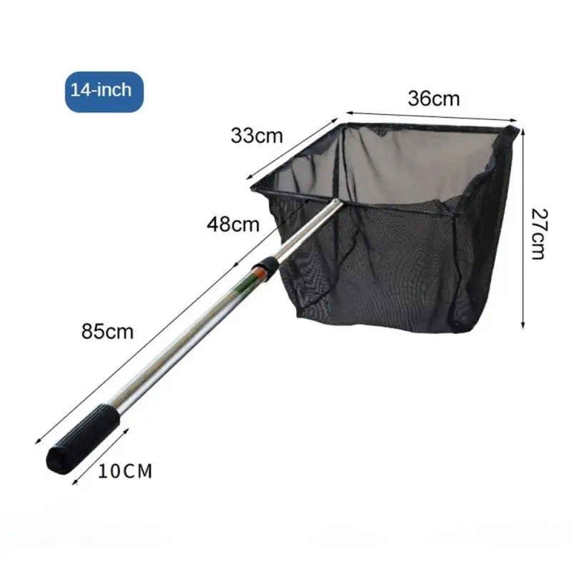 

FN6-14inch Fishing Net Pole Net Stainless Steel 3/5 Sections Telescoping Pole Fishing Cage Fishing Pole Rod Extendable Stream