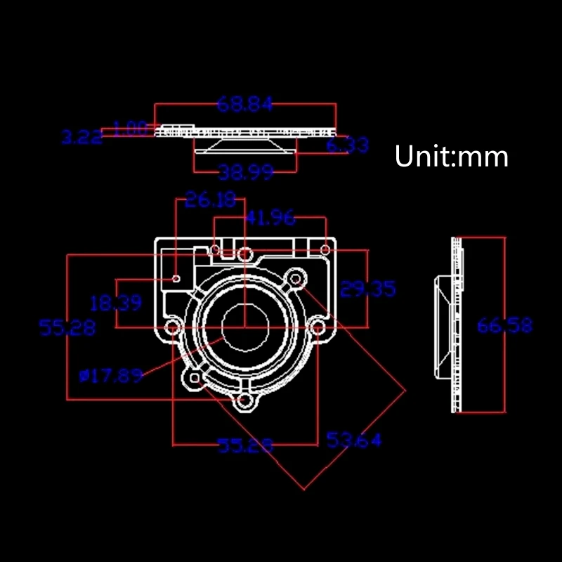 ชิ้นส่วนเครื่องทำความชื้นที่ทนทานขายึดโลหะรองรับขาตั้งสำหรับชิป Atomizing ขนาด 25 มม. ติดตั้งง่าย Dropship