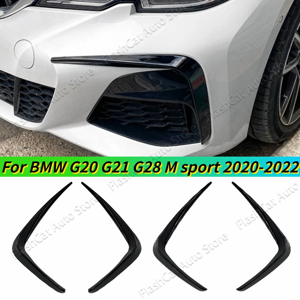 

Передние боковые каналки G20 G21 G28 для BMW 318i 320i 325i 330i 330d 330e M Sport 2019-2022, бампер, противотуманная задняя крышка, комплекты наклеек