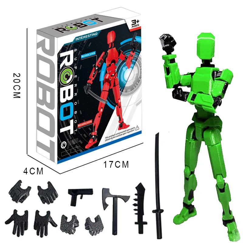 Mannequin imprimé en 3D, modèle factice, Robot à changement de forme mobile multi-articulé, figurines d'action 2.0, jouets pour enfants, cadeaux d'anniversaire