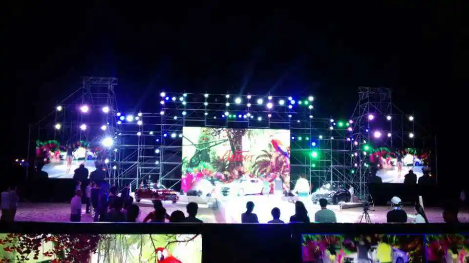 شاشة LED للإيجار مع خزانة ألومنيوم خفيفة الوزن لوحدة عرض LED سهلة التعامل مع شاشة شاشة LED شفافة #6