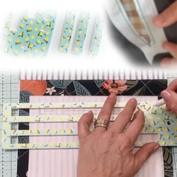 Zipper Pocket Template, 7/8/9 Inch Zipper Making Templates With Hole To Hang, Acrylic Zipper Pocket Template Set For Sewing Bags