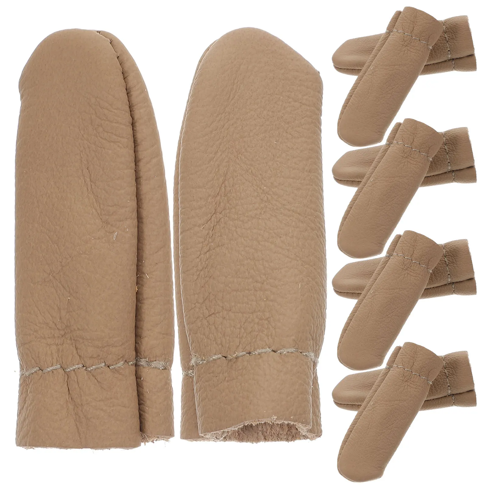 

20Pcs Finger Protectors Wool Felting Thimbles Soft Breathable Finger Guards for Sewing Knitting DIY Crafts