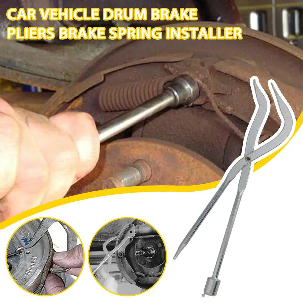 1PCS Car Brake Spring Plier Vehicle Drum Brake Line Remover Spring Plier Hand Repair Tool 31cm Shoe Return I4A9