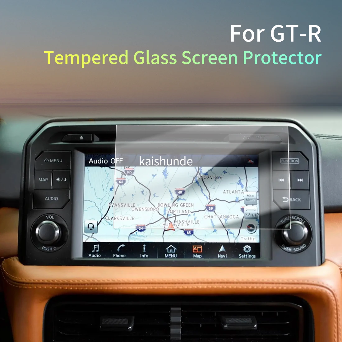 

Car Stickers Meters Protector For24 Nissan GT-R Tempered Glass Protective Film Display Navigation Vehicle