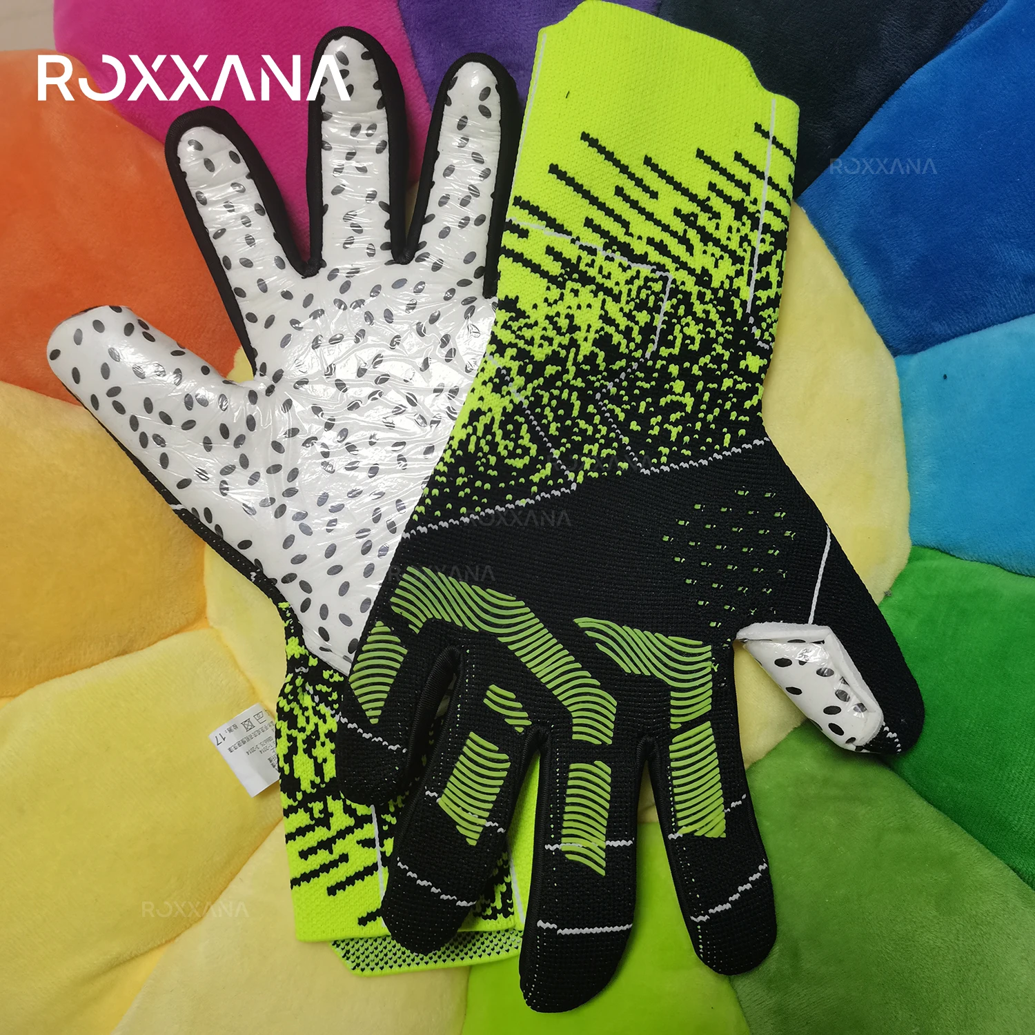 ROXXANA High Performance Professional Protection Game Training Adult Youth Soccer Goalkeepers Full Latex Anti-Slip Wear Gloves