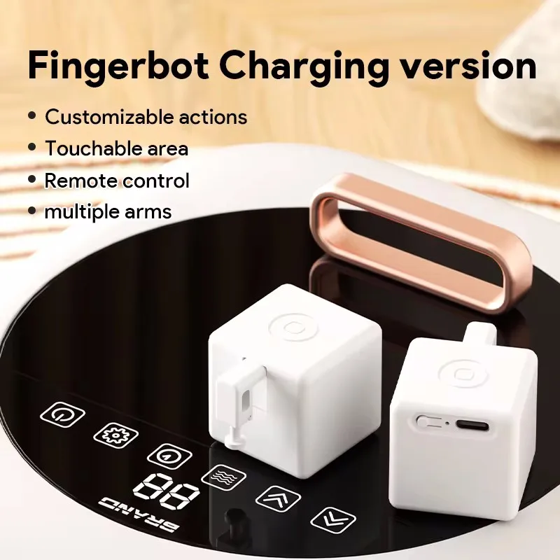 New Tuya Bluetooth Smart Touch Fingerbot Plus Type C Charge Switch Button Pusher Arm Fingerbot Via Alice Alexa Google Home