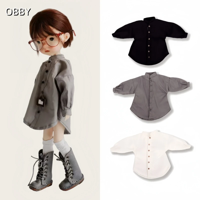 Camisa holgada hecha a mano para muñeca OB22/24, ropa para muñecas Azone 1/6 BJD Blythe