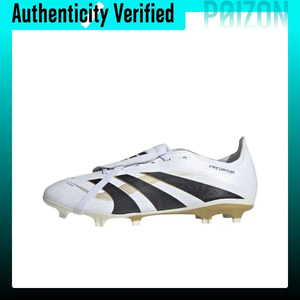 Adidas PREDATOR LEAGUE Soccer Shoes Unisex Low-top White/Black/Gold JI1114