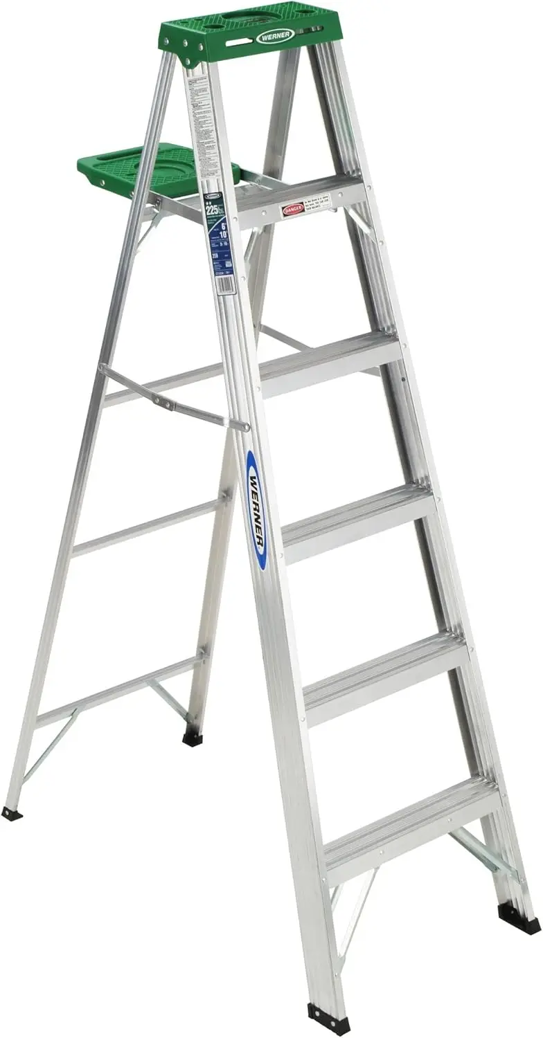 

stepladders, 6-Foot, Silver/Green, No Size, No Color