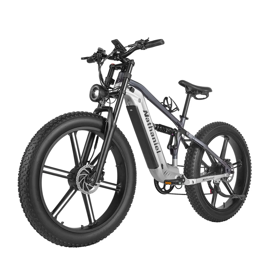 Nathaniel 2000W E-Bike SYR09 Dual Drive 26x4.0 Fat Tire 48V20AH Battery E-Mountain Bike Outdoor Sports All-Terrain Electric Bike image 10