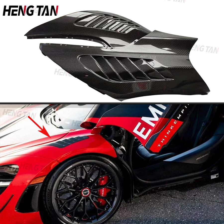 

Для McLaren 720 720S сухое углеродное волокно RF стиль Передние боковые крылья замена установить обновленный Корпус Комплект