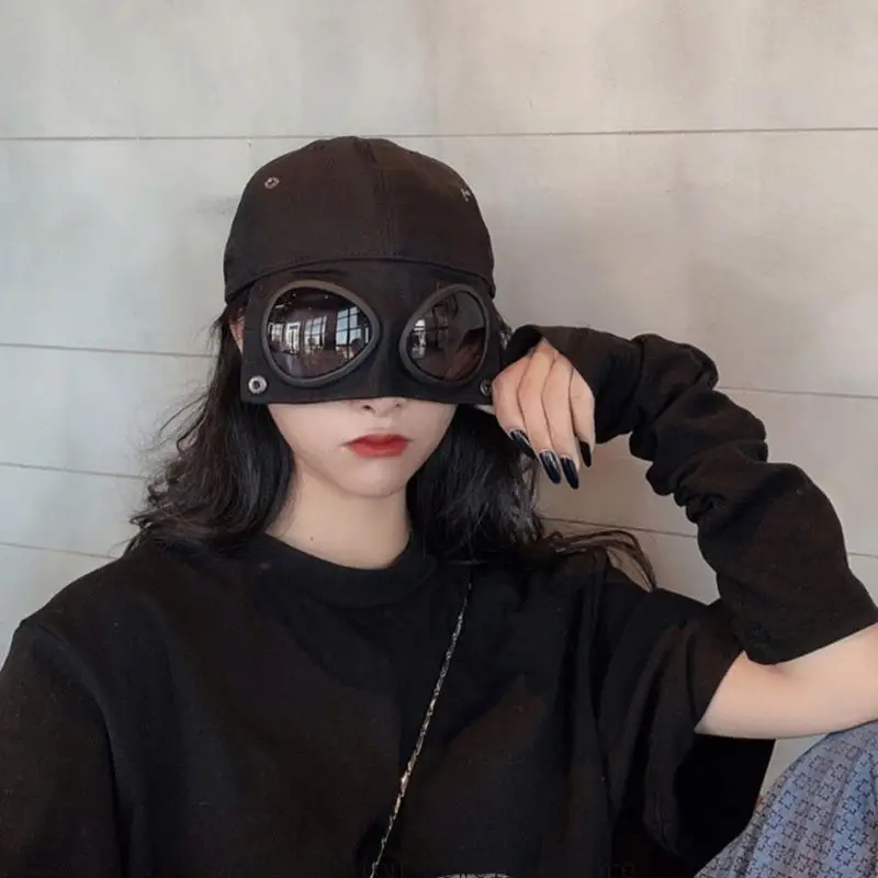 Flight-Themed Baseball Caps, 2-Pack with Pointed Ears, Stitched Panels, Arched Visors, and Everyday Outfit Styling D0UB