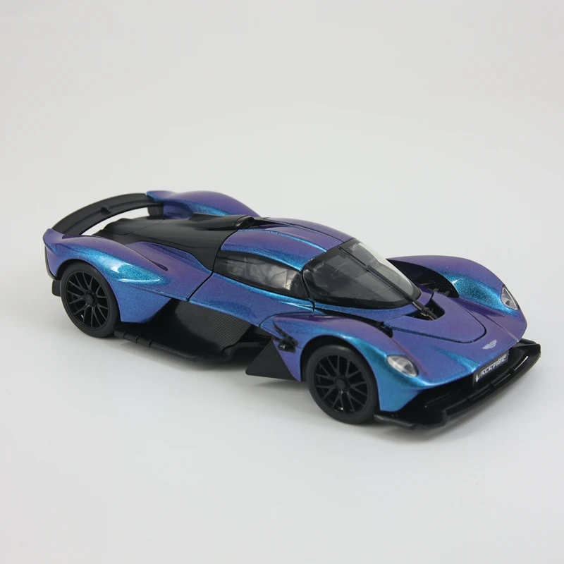 

CCA1:23 Simulated Aston Martin Valkyrie alloy car model, doors and hood can be opened has sound and lighting