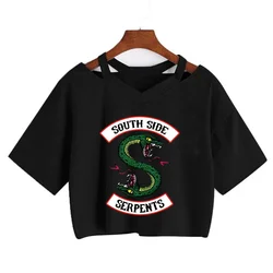 Riverdale Southside Serpents Harajuku T Shirt Women South Side Serpents Snake Graphic Ullzang Tshirt 90s Top Tees Female T-shirt