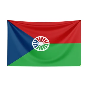 ديكور علم شعب الغجر ، غجري ، 3x5Ft أعلى 10 مبيعات عصا العلم - رقم 10