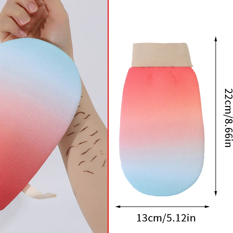 

Gradient Colored Exfoliating Glove - Exfoliate Glove For Dead Skin Bath Exfoliating Gloves For Shower Spa Massage Body Scrub