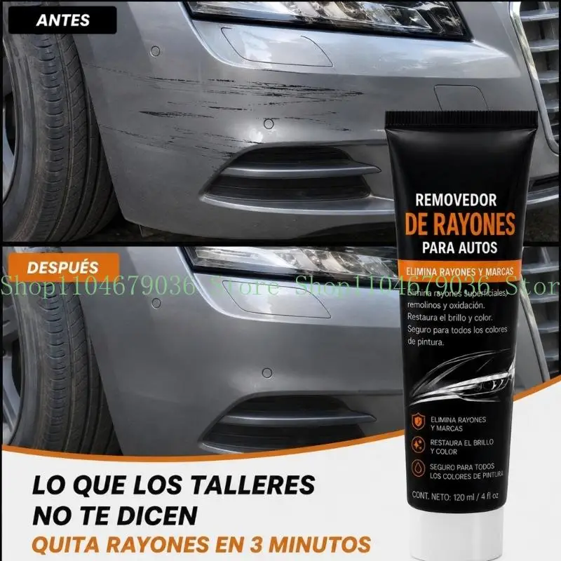 

652F 120Ml Paint Scratch Paste with Towel and Applicator Sponge Pad for Light Scratch