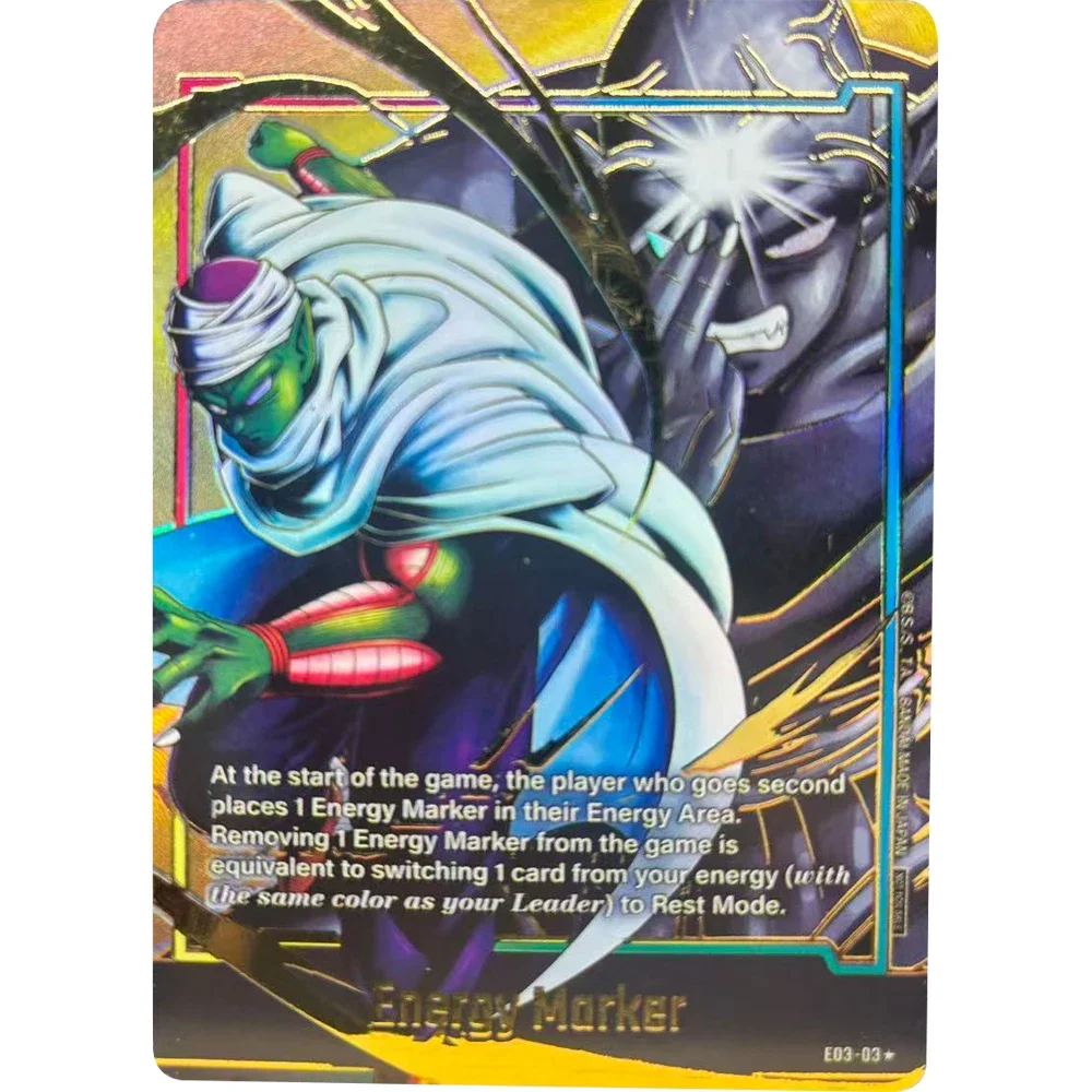 Karty kolekcjonerskie Dragon Ball DIY z hot stampingiem, Son Goku, Vegeta, karty z energią, karty do samodzielnego tworzenia, karty anime, zabawka na prezent