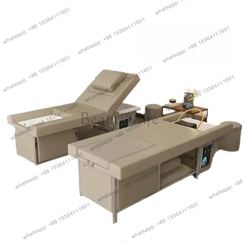 D30Foot therapy integrated beauty salon health soaking foot head treatment bed water circulation ear massage shampoo bed